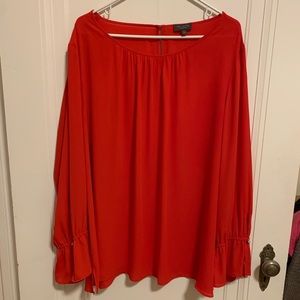 The Limited Sheer Long-Sleeve Top with Bell Cuffs